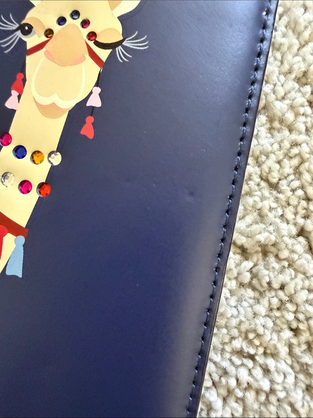 kate spade New York Navy Camel Passport Cover - Picture 7 of 10